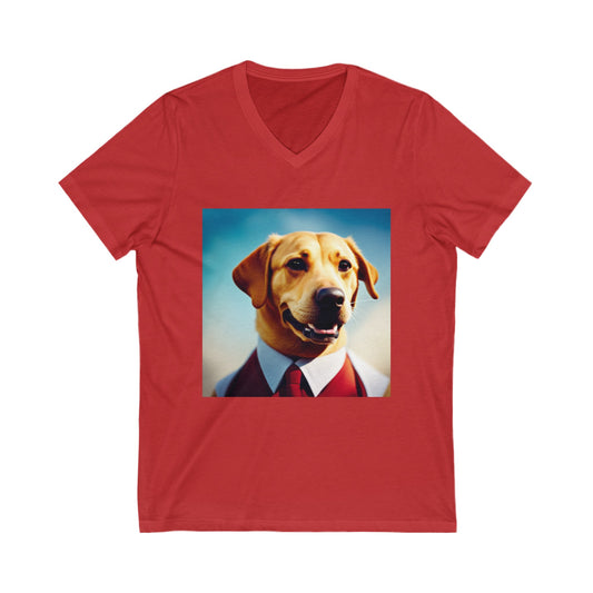 Cool Dog Short Sleeve V-Neck Tee